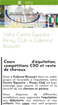 Mobile Screenshot of centre-equestre-calonne-ricouart.fr